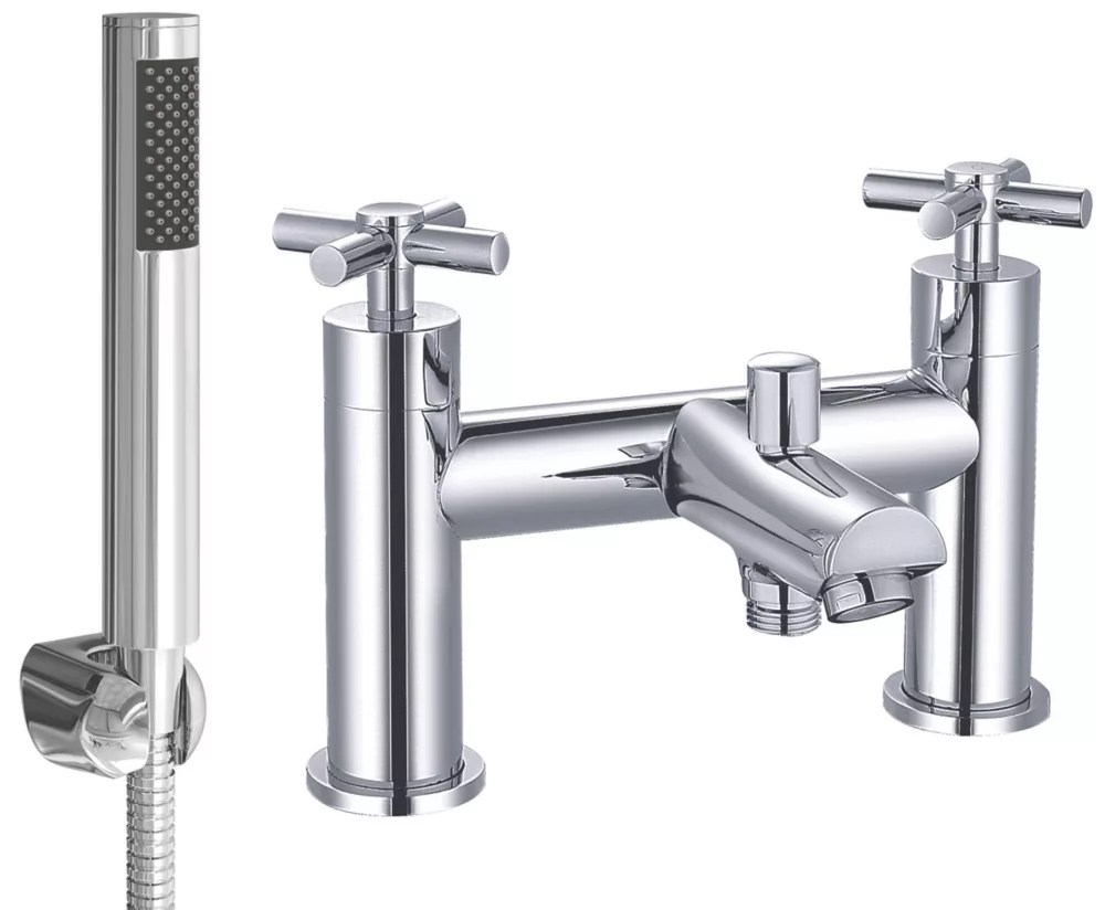 ETAL Oban DeckMounted Bath Shower Mixer Tap Polished Chrome Screwfix