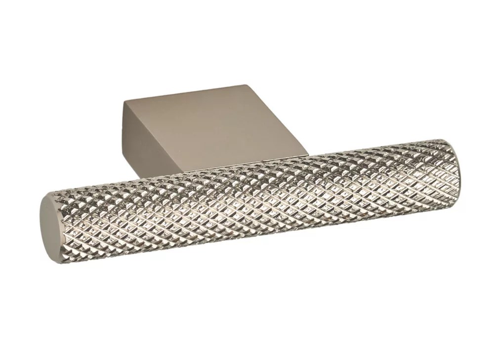 Elite Knobs & Handles Kensington Knurled TKnob Brushed Nickel 60mm
