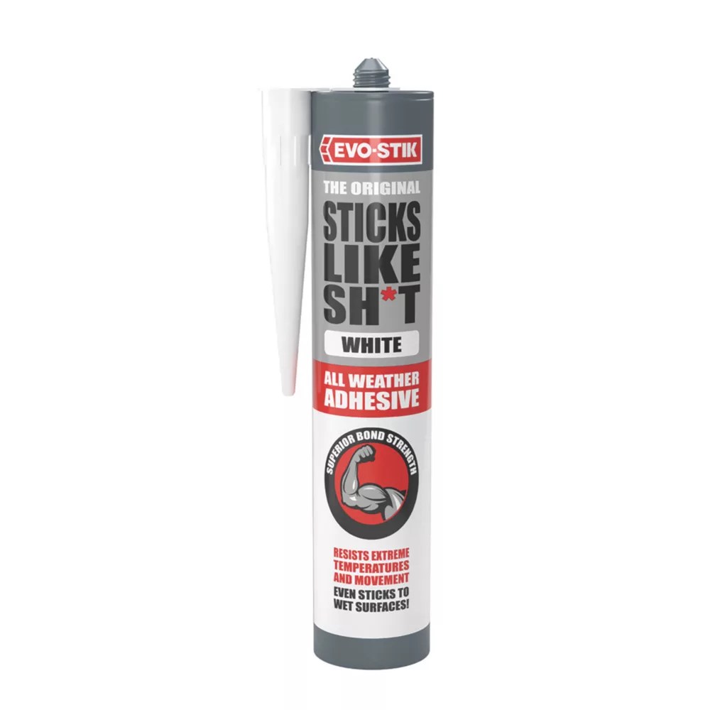 EvoStik Sticks Like Sh*t SolventFree Grab Adhesive White 290ml Screwfix