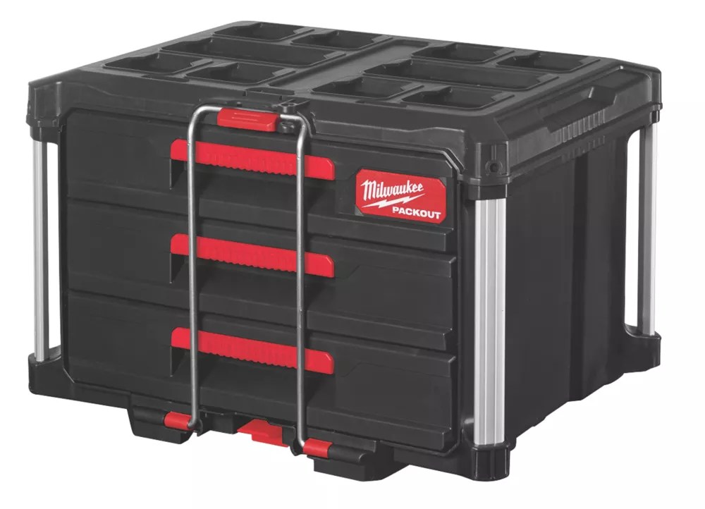 Milwaukee Packout 3 Drawers Screwfix