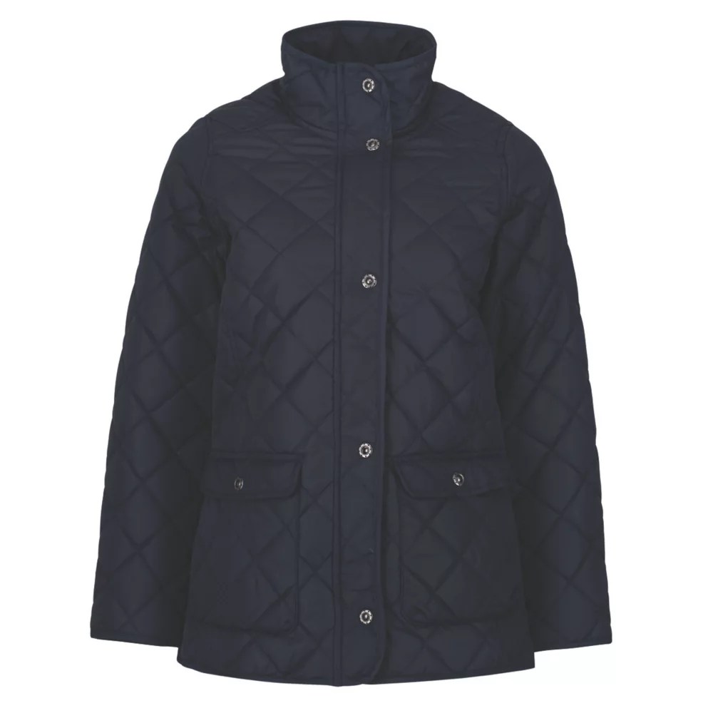 Regatta Tarah Womens Quilted Jacket Navy Size 12 Screwfix