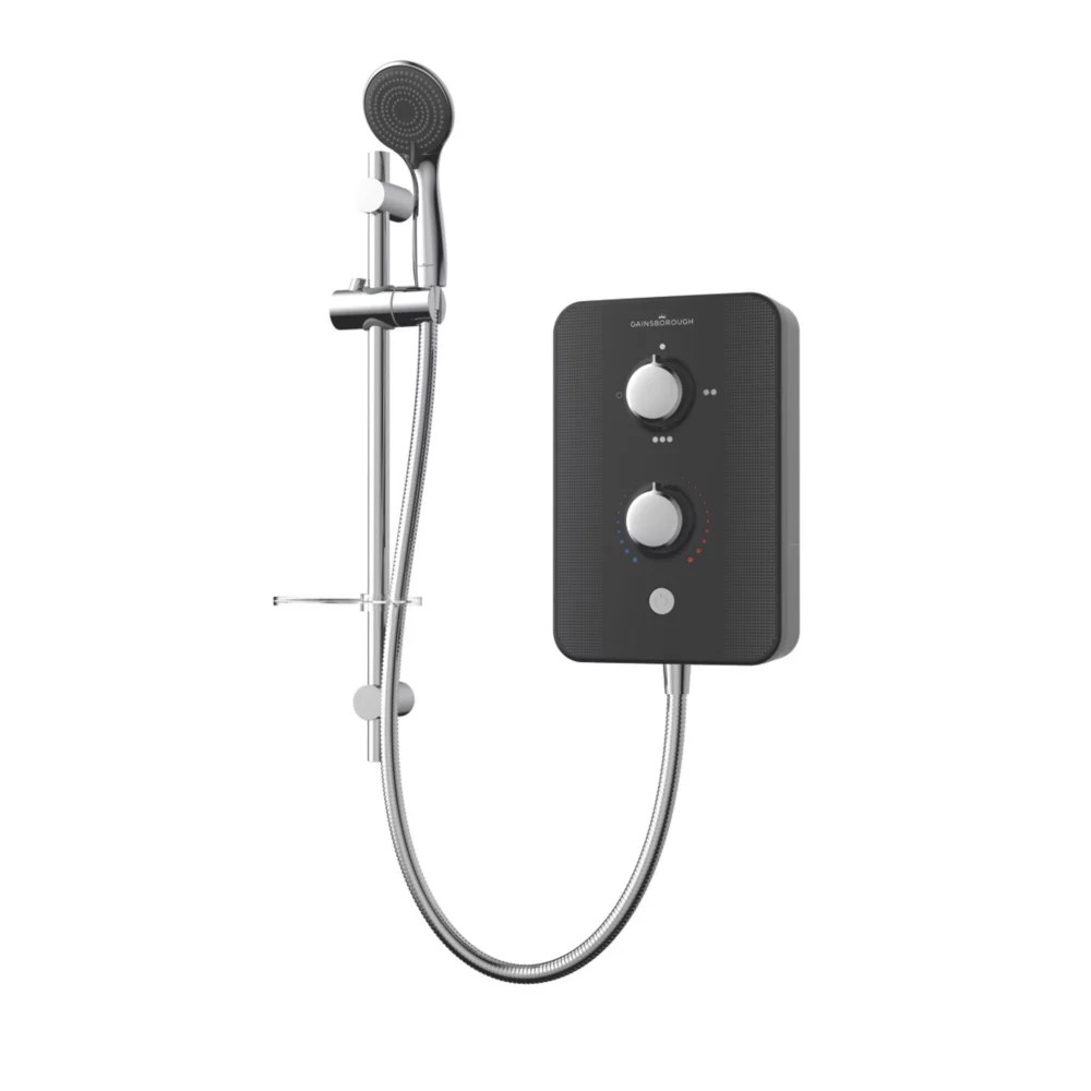 Gainsborough Slim Duo Black 9.5kW Electric Shower Screwfix