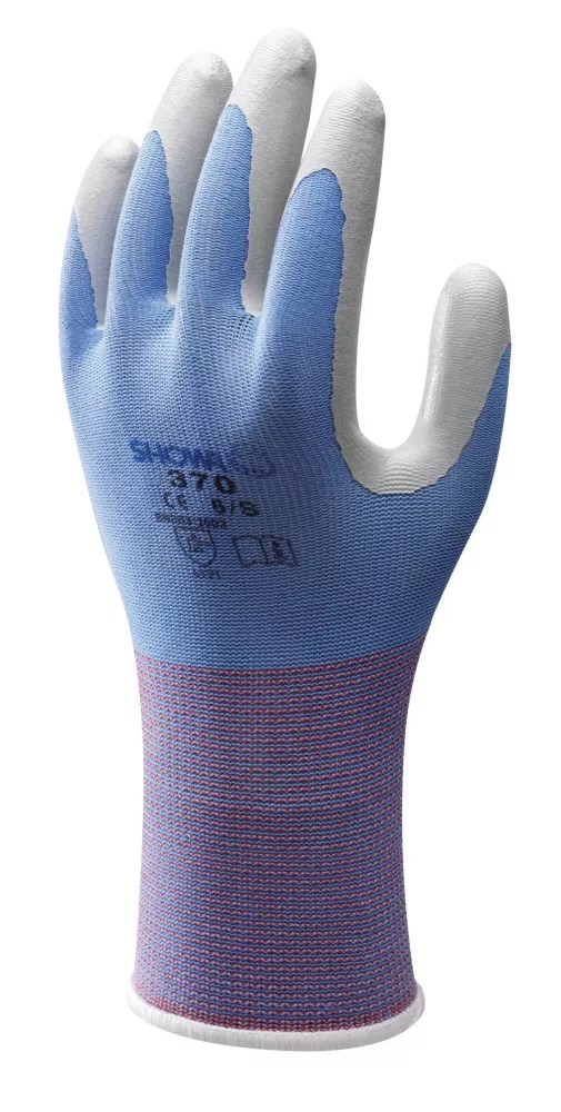 Showa 370 Nitrile Gloves Blue Medium Screwfix