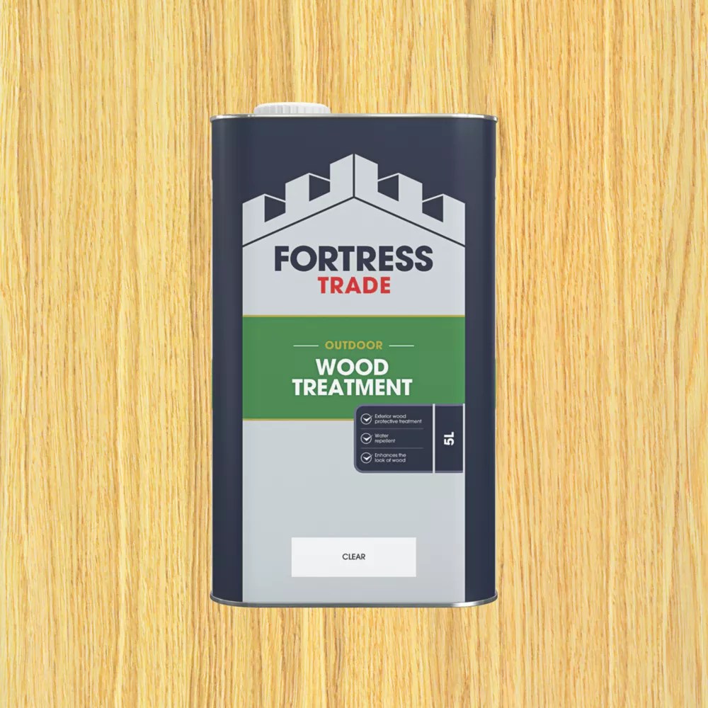 Fortress Trade 5Ltr Clear Wood Treatment Screwfix