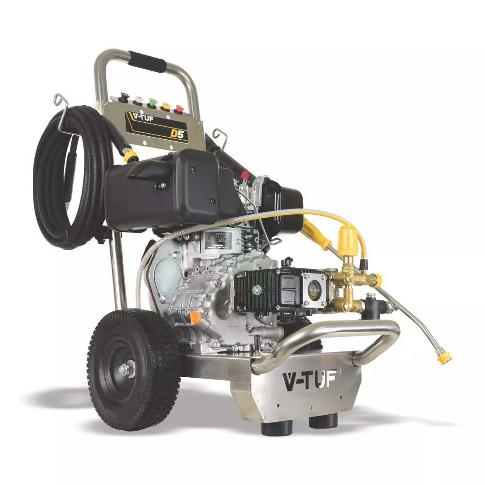 VTuf VTUFD5DD13150 200bar Diesel Industrial Pressure Washer 219cc 4.8hp Screwfix