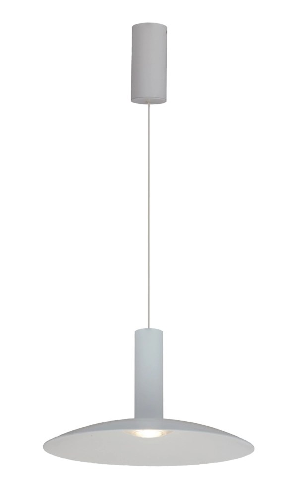 4lite LED Decorative Dimmable Pendant White 10W 538lm Screwfix