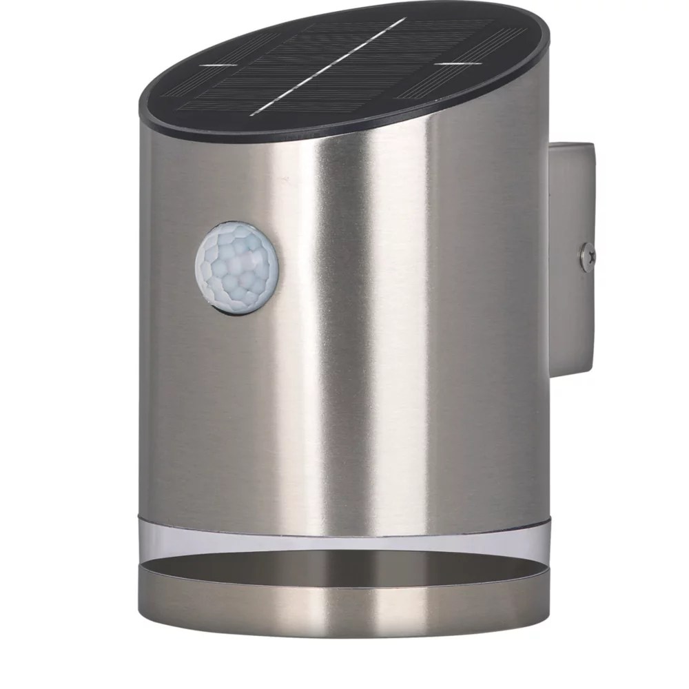 Luceco Guardian Outdoor LED Wall Light With PIR Sensor Stainless Steel