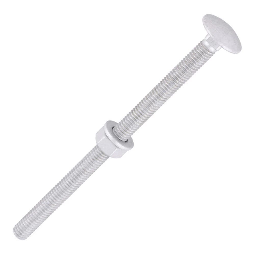 Timco Exterior Coach Bolts Carbon Steel Organic Silver Coating M6 x