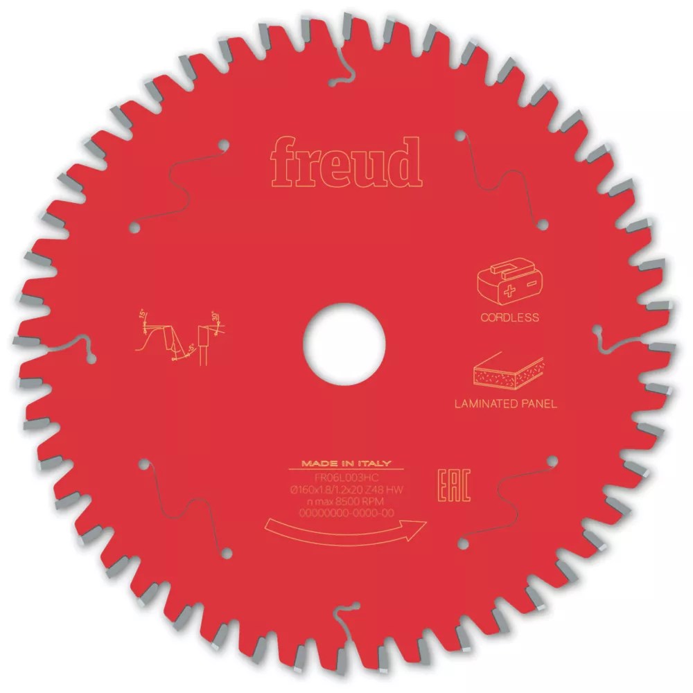 Freud F03FS10075 Laminate Panel Circular Saw Blade 160mm x 20mm 48T