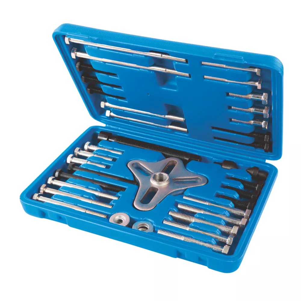 Silverline Harmonic Balancer Puller 46 Piece Set Screwfix