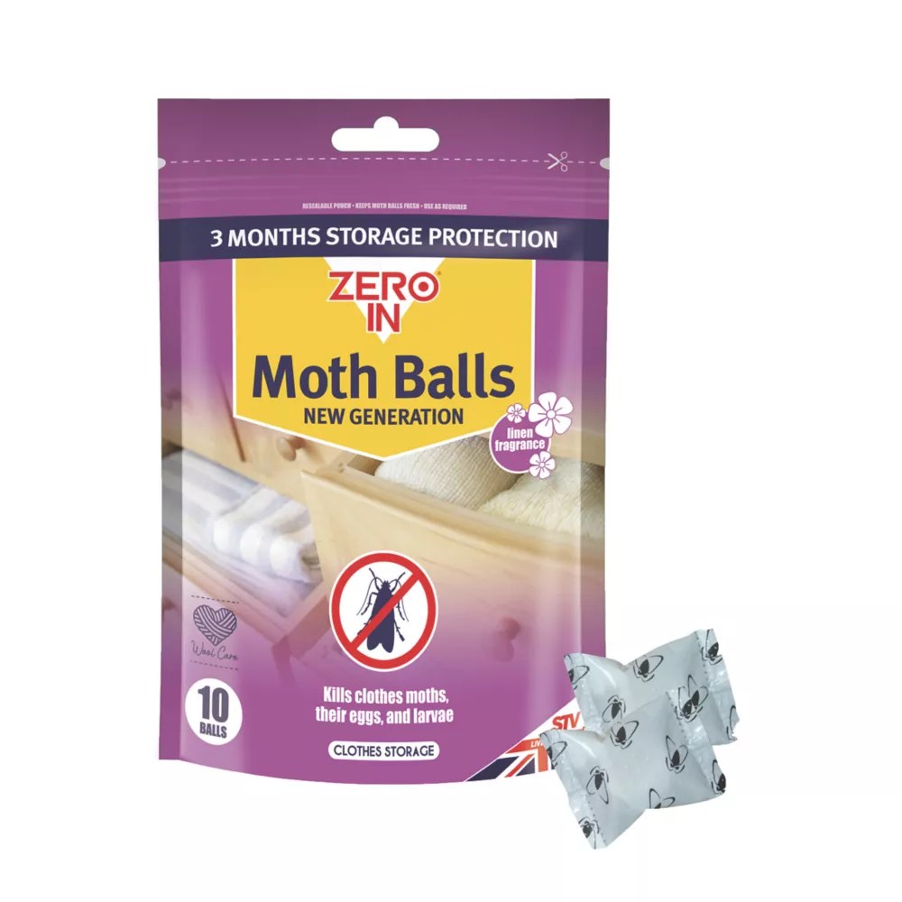 Zero In Clothes Moth Balls 0.02kg Screwfix