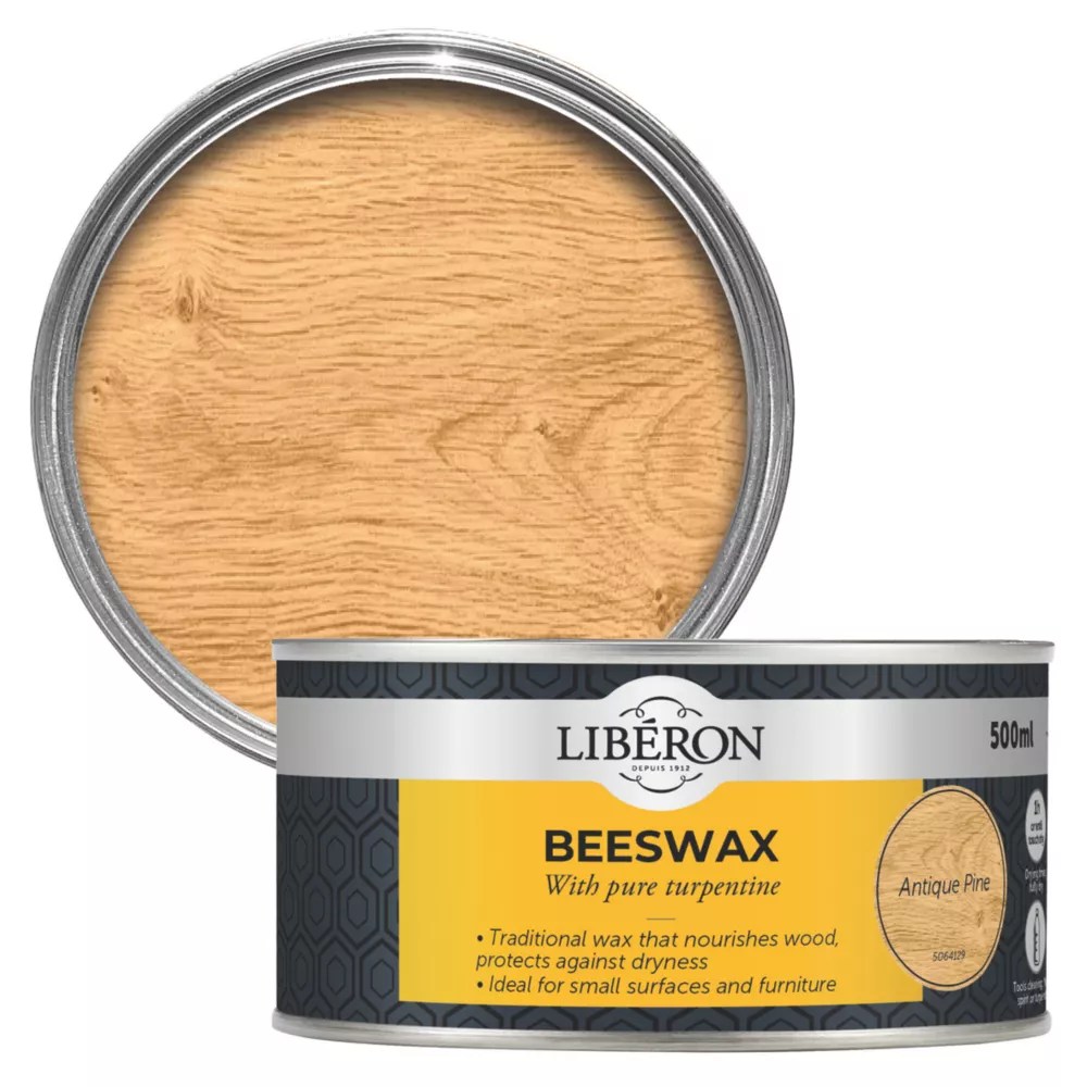 Liberon 500ml Antique Pine Wood Beeswax Screwfix