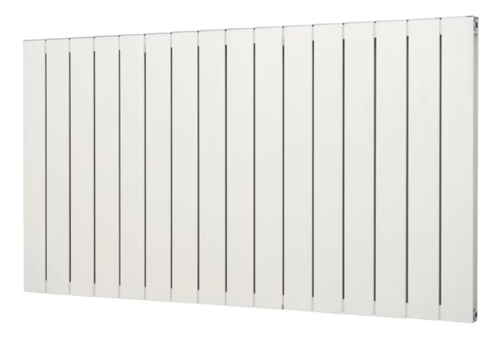 600mm x 1115mm 3907BTU White Horizontal Designer Radiator Screwfix