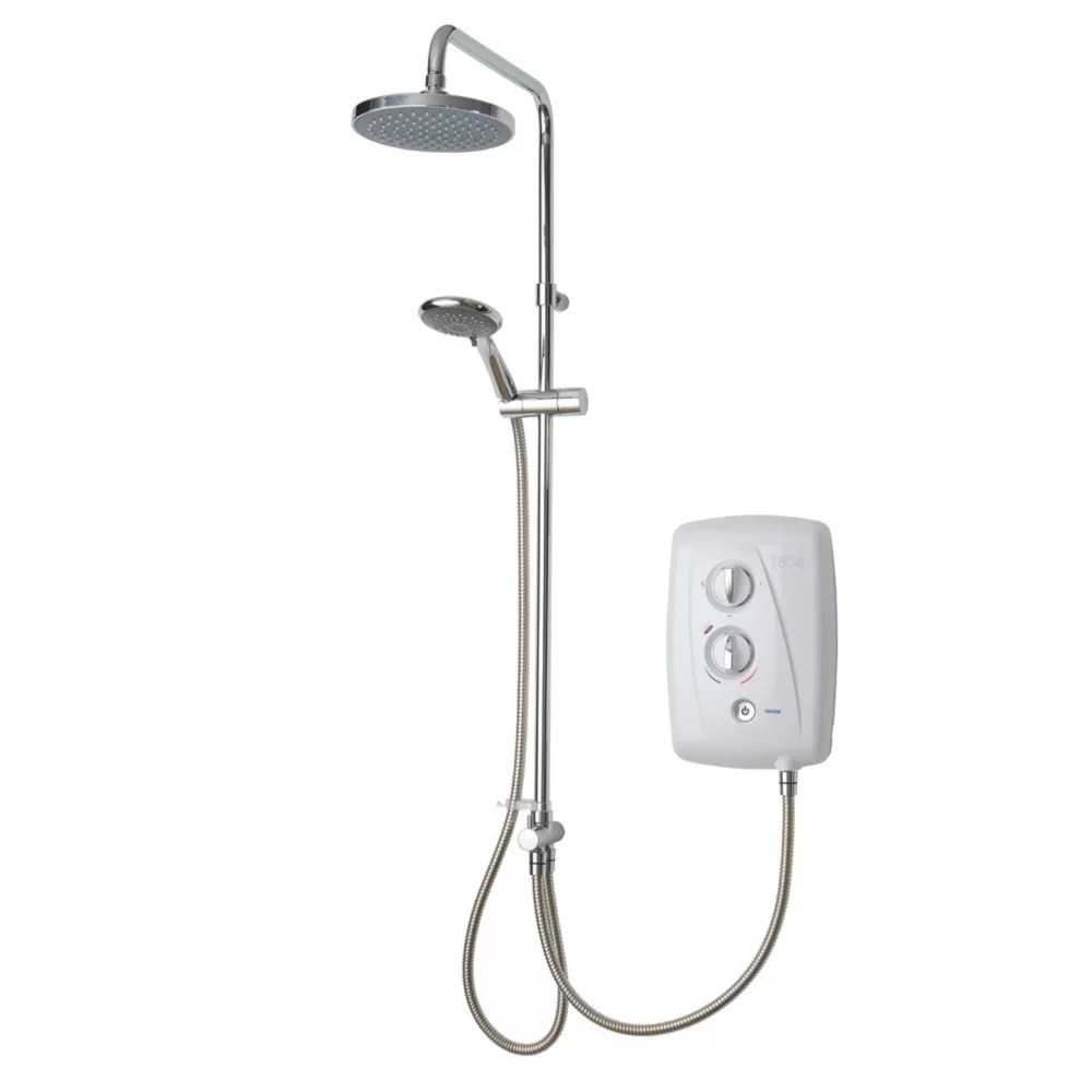 Triton T80 EasiFit+ DuElec White 10.5kW Electric Shower with Diverter