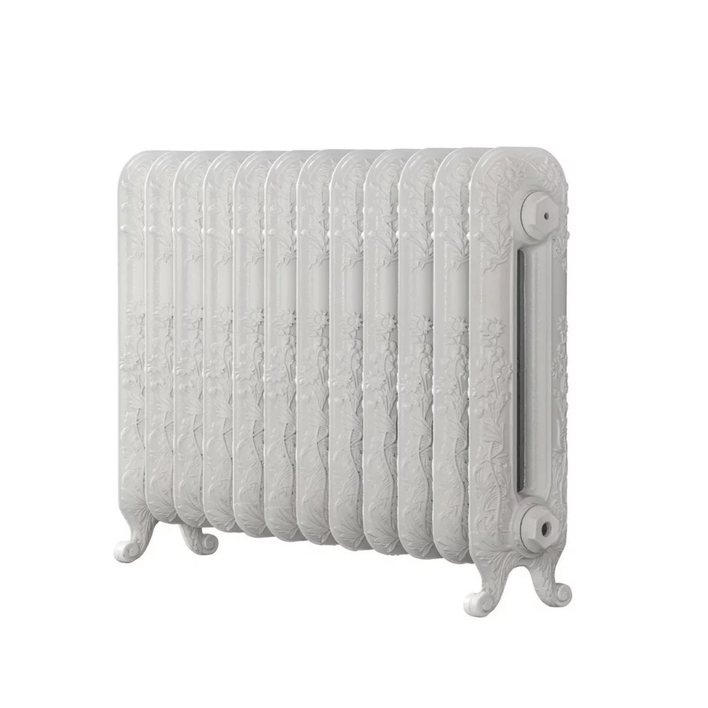 Arroll 597mm x 814mm 3108BTU White Cast Iron 2 Column Radiator Screwfix