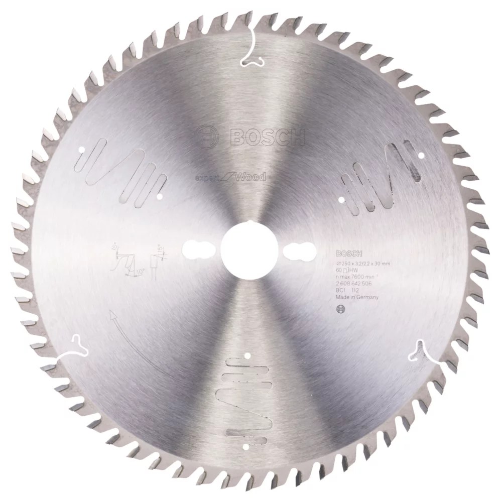 Bosch Expert Wood Circular Saw Blade 250mm x 30mm 60T Screwfix