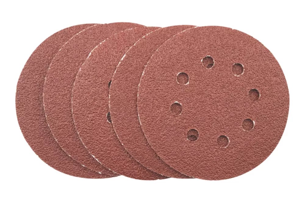 Titan 40 Grit 8Hole Punched MultiMaterial Sanding Sheets 125mm x