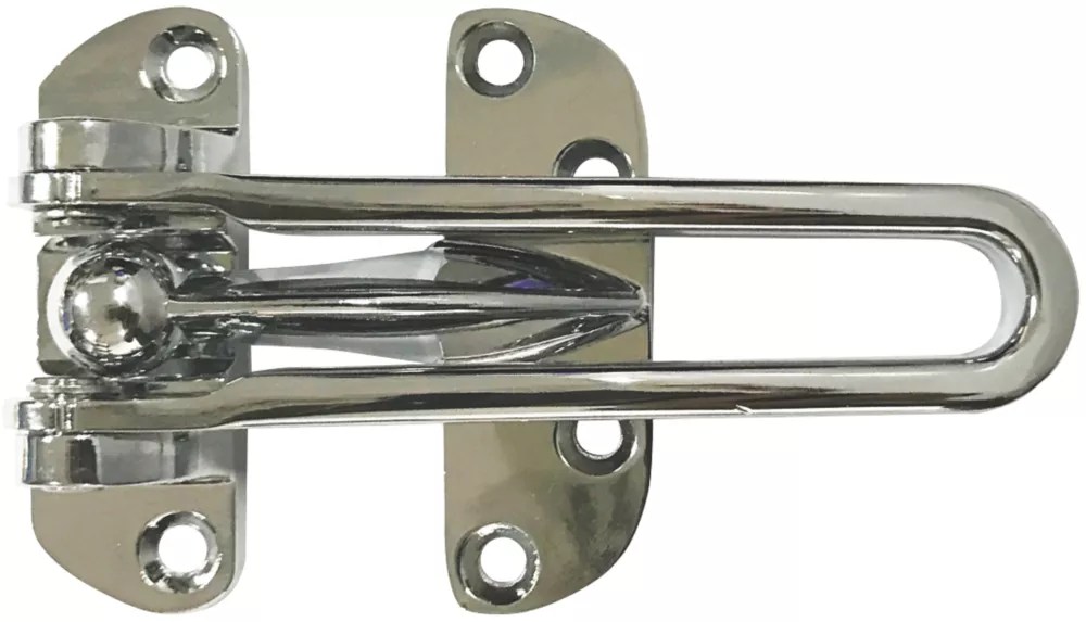 Smith & Locke Door Guard 106mm Polished / Satin Chrome Screwfix