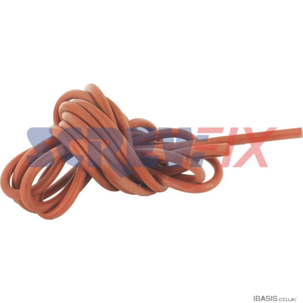 Worcester Bosch 87161010810 5m Red Silicone Tubing Screwfix