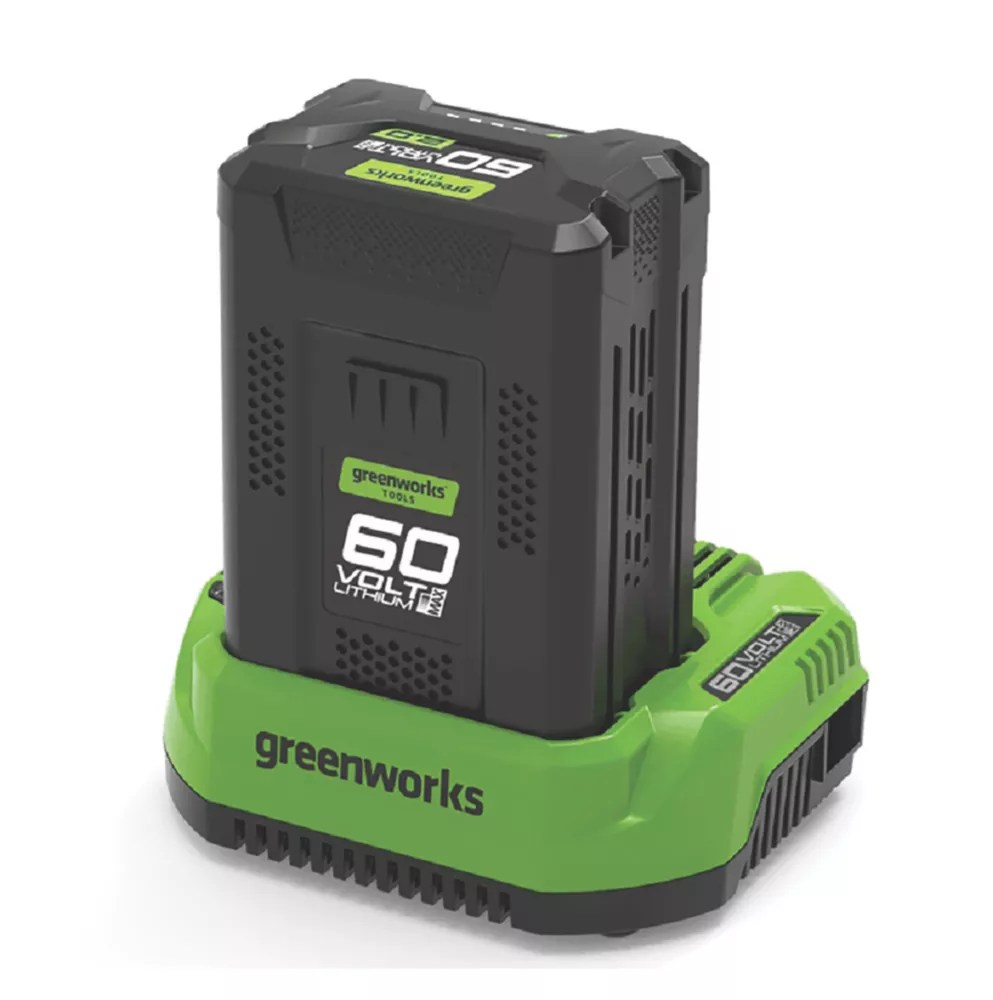 Greenworks GSK60B2 60V 2.0Ah LiIon Battery & Charger Screwfix