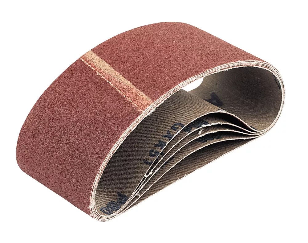 40 Grit Cloth Sanding Belts 457mm x 75mm 5 Pack Screwfix