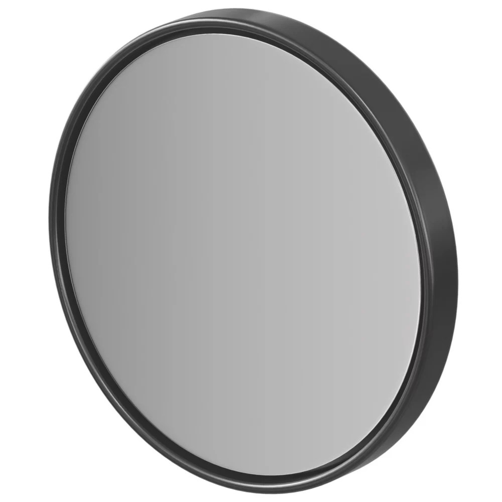Elland Bathroom Magnifying Mirror Black 200mm x 54mm x 200mm Screwfix