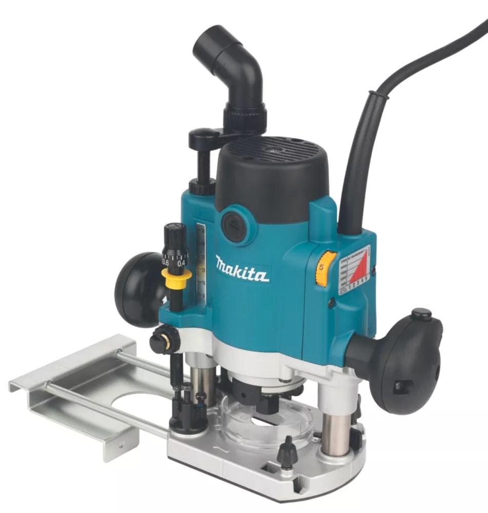 Makita RP1111C/1 1100W 1/4" Electric Plunge Router 110V Screwfix