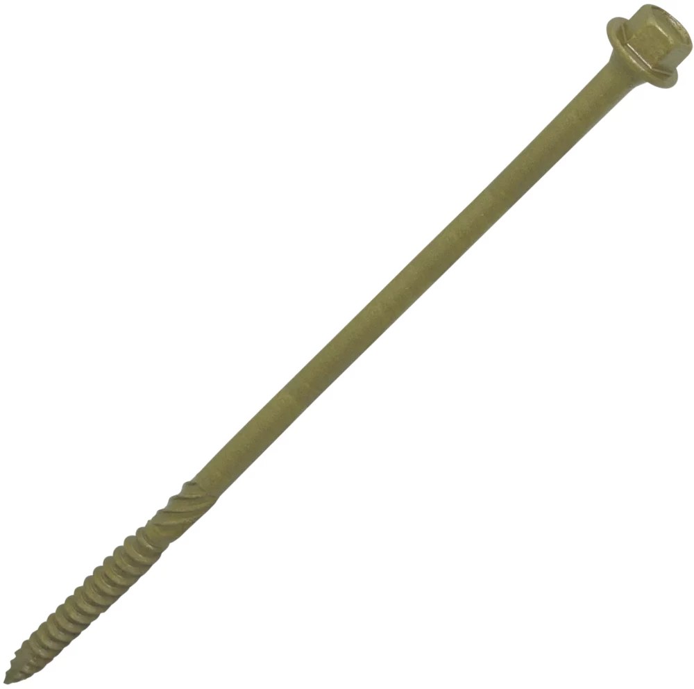 TimbaScrew Hex Flange ThreadCutting Timber Screws 6.7mm x 100mm 50