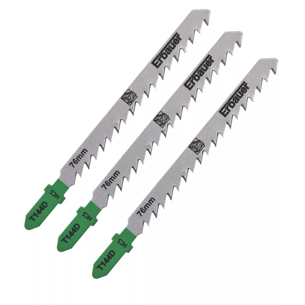 Erbauer Wood Jigsaw Blades 100mm 3 Piece Set Screwfix