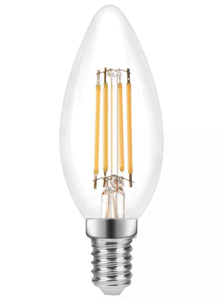 LAP E14 Candle LED Virtual Filament Light Bulb 470lm 3.4W Screwfix