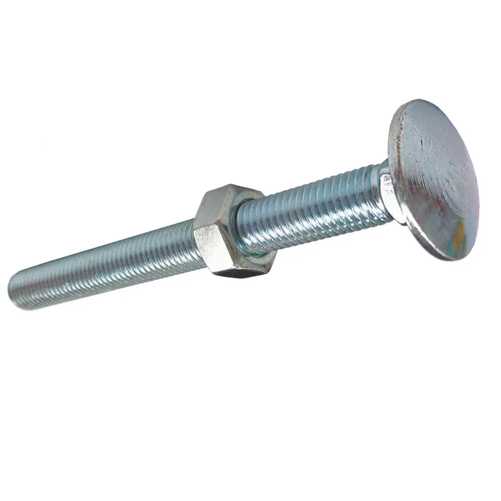 Easyfix General Purpose Threaded Coach Bolts Carbon Steel Bright Zinc