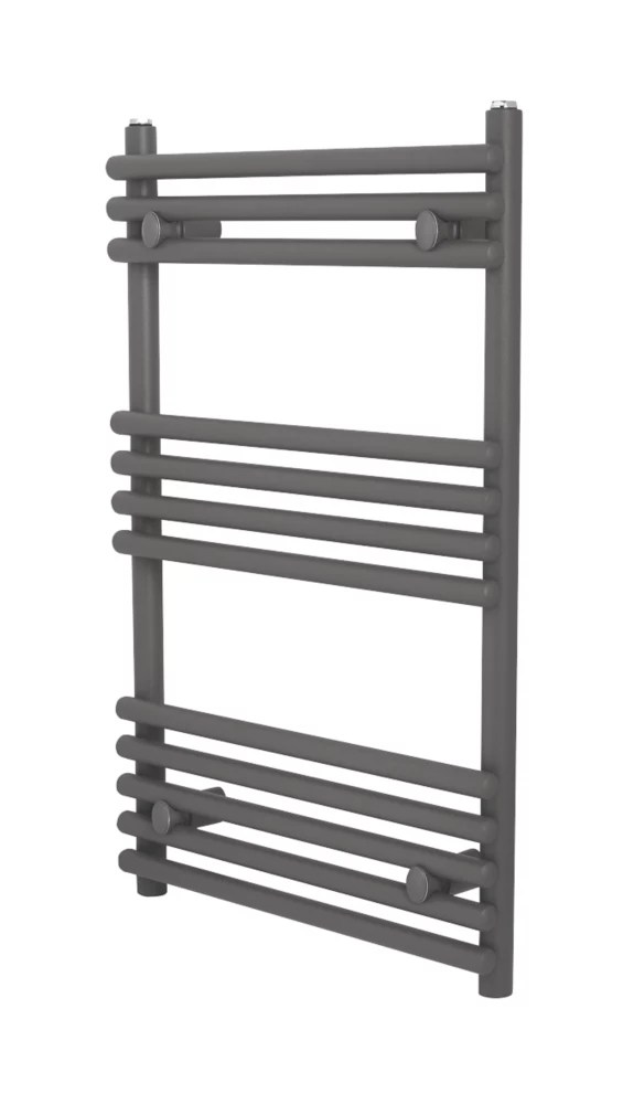 Towelrads 800mm x 500mm 1248BTU Anthracite Flat Designer Towel Radiator