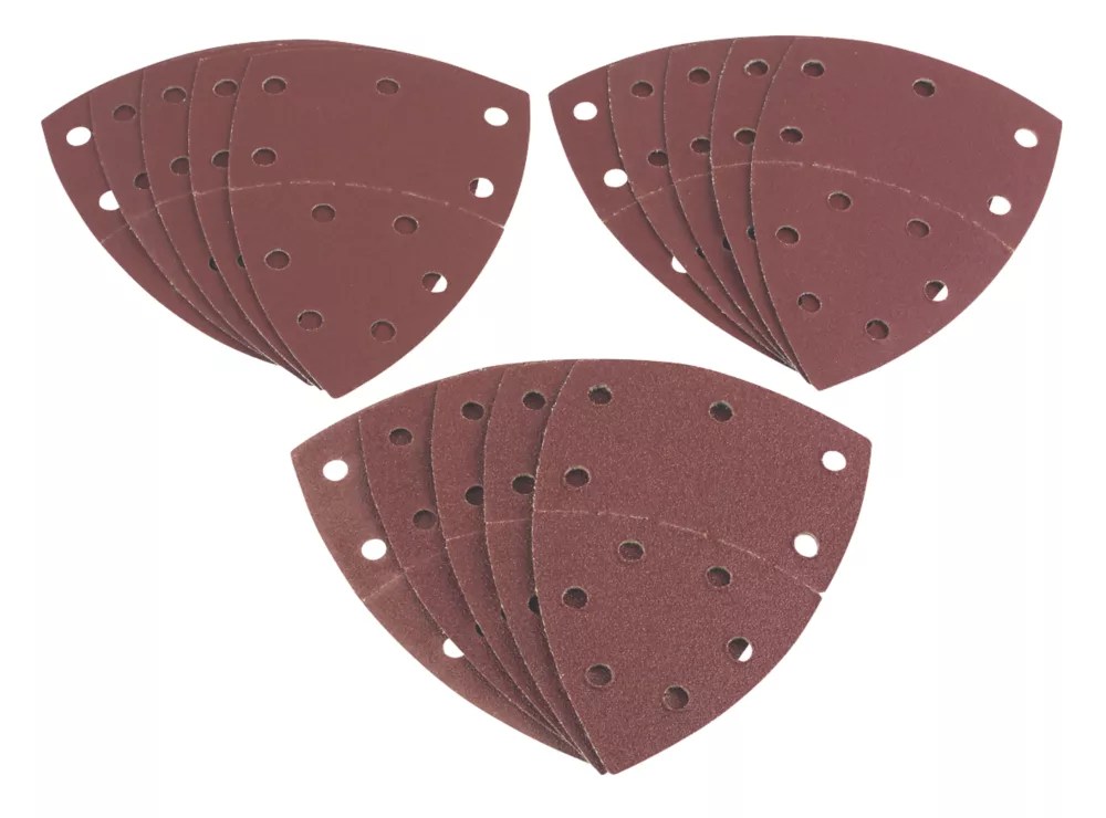 Einhell Delta Sanding Sheet Set Punched 150mm x 100mm 60 / 120 / 180