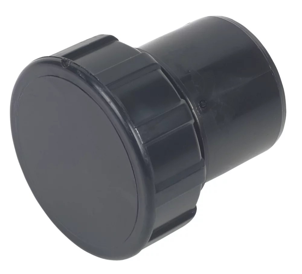 FloPlast Solvent Weld Access Plugs Black 32mm 5 Pack Screwfix