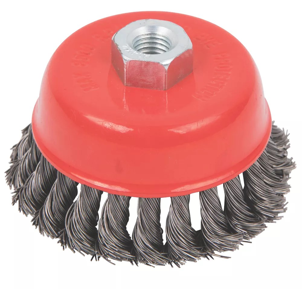 Twisted Knot Wire Cup Brush 100mm Screwfix
