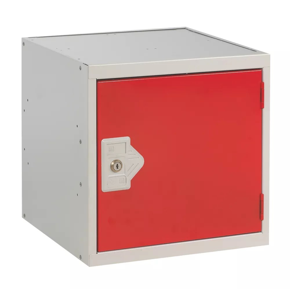 LinkLockers Security Cube Locker 300mm x 300mm Red Screwfix