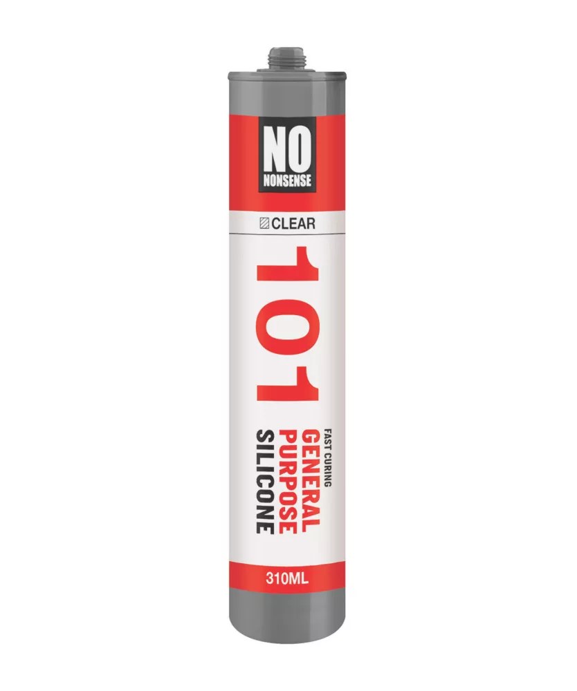 No Nonsense General Purpose Silicone Clear 310ml Screwfix