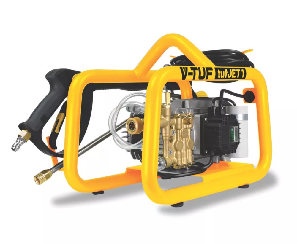 VTuf TUFJET1110V 100bar Electric Corded Pressure Washer 1800W 110V Screwfix
