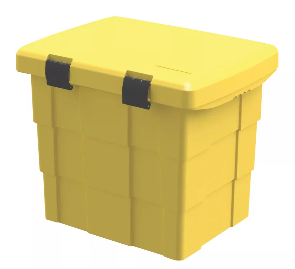 Essentials Grit / Salt Storage Bin 100ltr Yellow Screwfix
