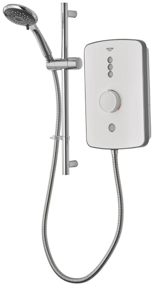 Triton Amala Gloss White 9.5kW Electric Shower Screwfix
