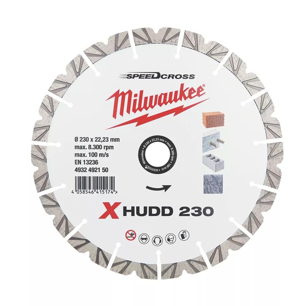 Milwaukee Premium Speedcross XHUDD MultiMaterial Diamond Blade 230mm x
