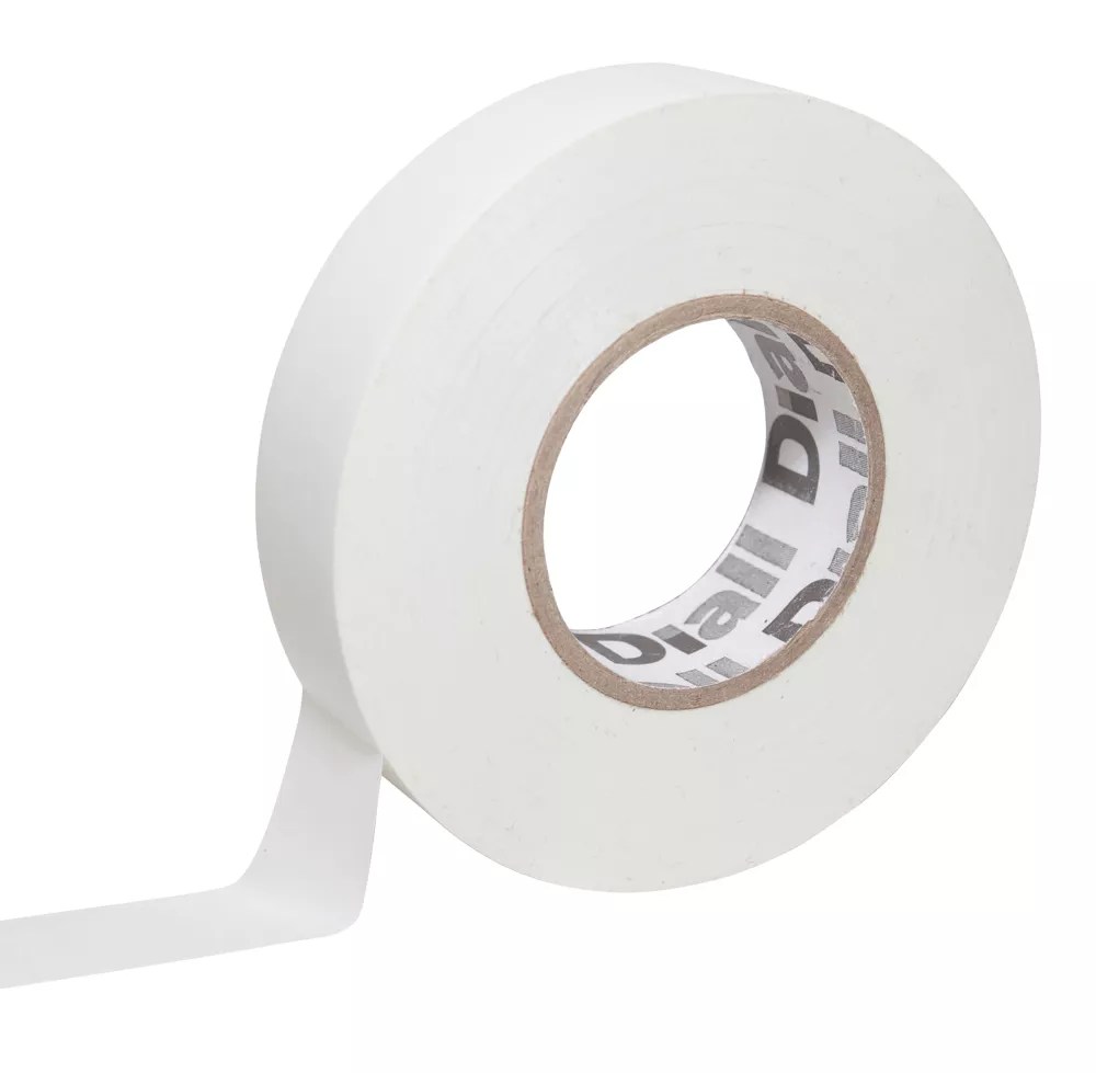 Diall Insulating Tape White 33m x 19mm Screwfix