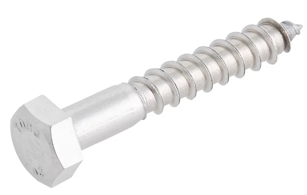 Easydrive Hex Bolt SelfTapping Coach Screws 6mm x 50mm 10 Pack Screwfix