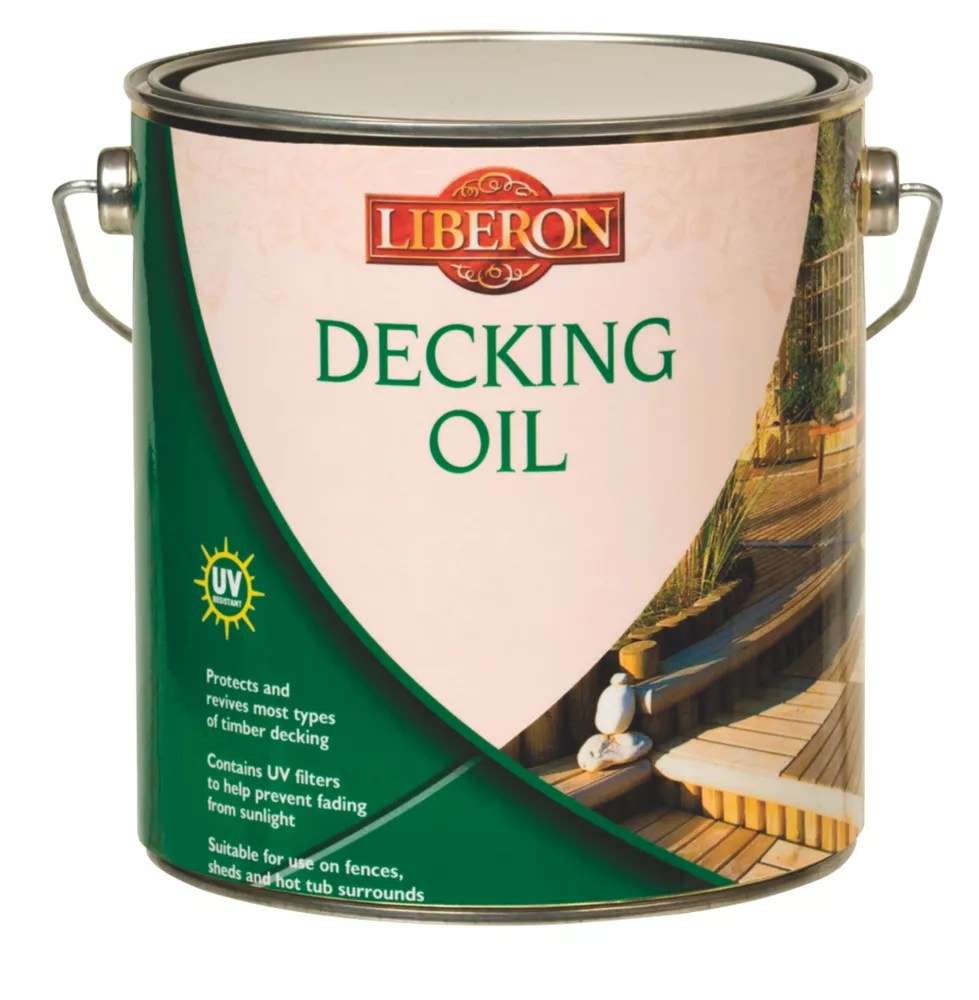 Liberon Decking Oil Clear 2.5Ltr Screwfix