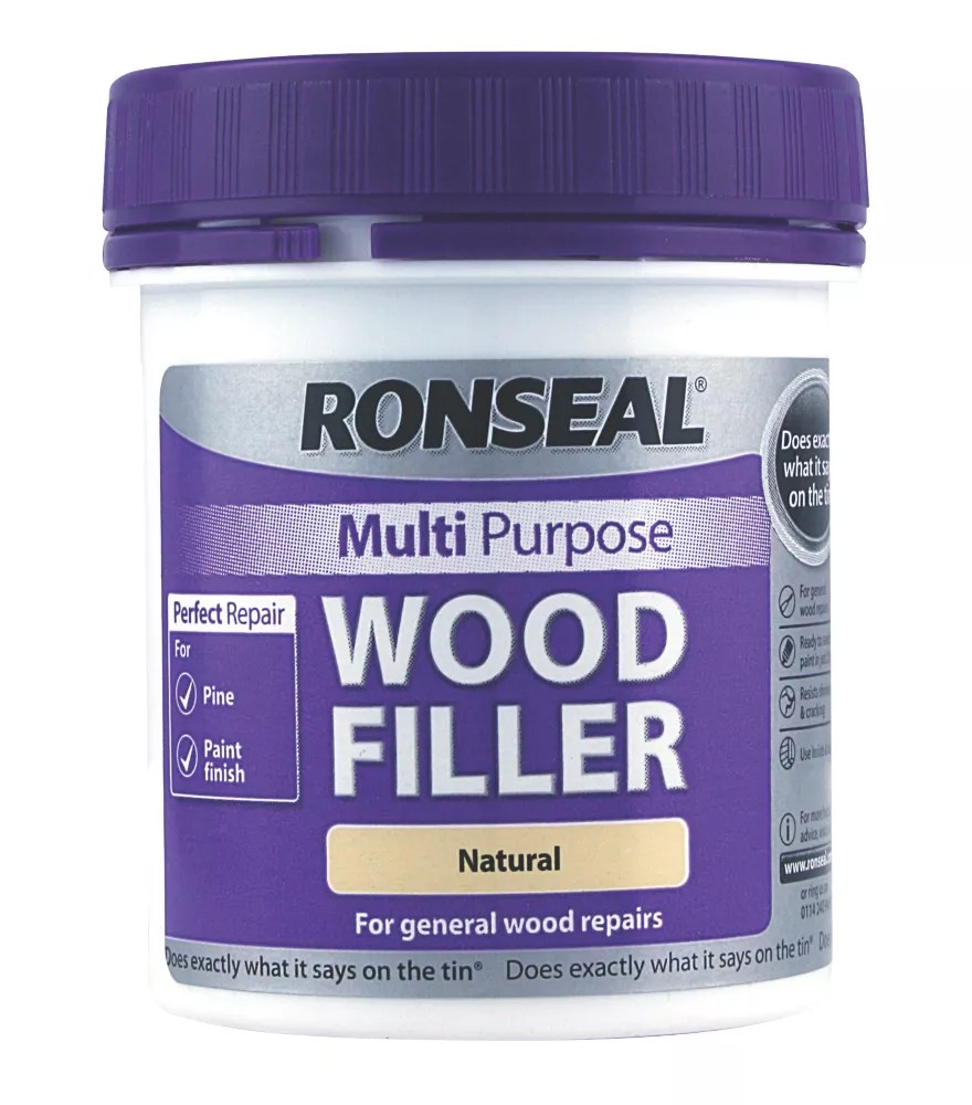 Ronseal Multipurpose Wood Filler Natural 250g Screwfix