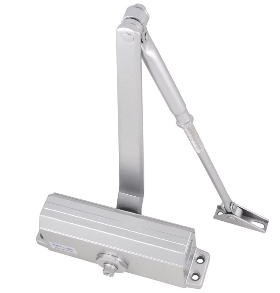 Smith & Locke Series 3 Overhead Door Closer Silver Screwfix