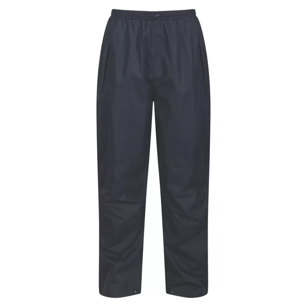 Regatta Linton Waterproof Trousers Navy Large 36.5" W 32" L Screwfix