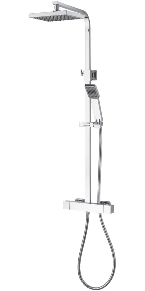 Aqualisa Sierra Safe Touch RearFed Exposed Chrome Thermostatic Bar