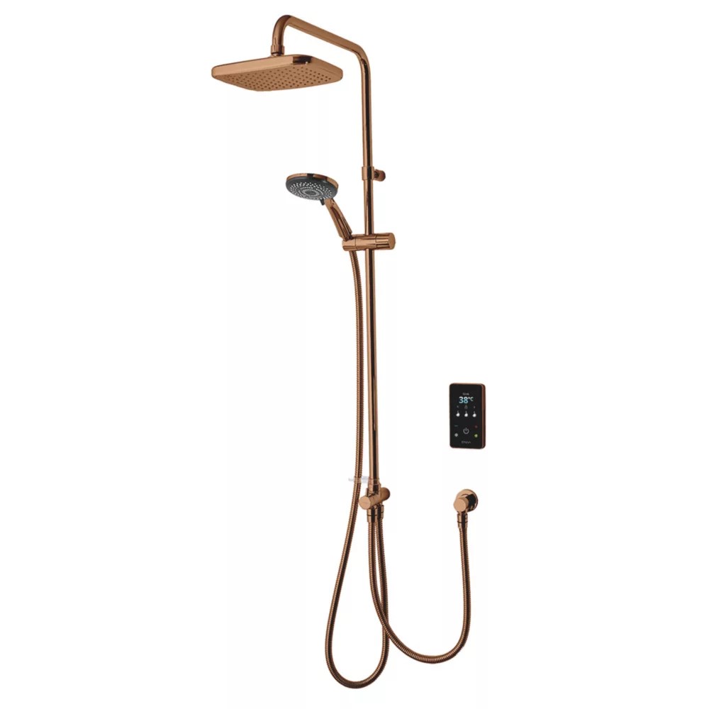 Triton Envi DuElec Copper 10.5kW Thermostatic Electric Shower Screwfix