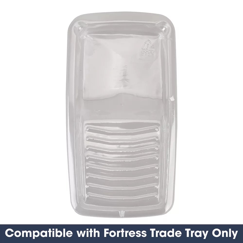 Fortress Trade 4" Roller Tray Inserts Transparent 3 Pack Screwfix